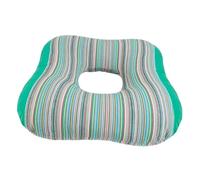Qianly Coussin Siège Oreiller Donut Coussin Coccyx Rembourré Respirant en Fibre de Polyester pour Soutenir les Fesses et Lombaires Adapté aux Seniors, Vert