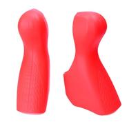 Qianly Couvercle de Levier de de Vélo 6700, Poignées de Vélo, Capuchon en Silicone, Rouge