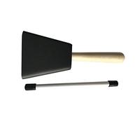 Qianly Cowbell Percussion Instrument Manche En Bois Cowbell En Métal Cheering Bell