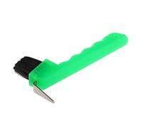 Qianly Cure-Pied pour Sabot Brosse Accessoire Équestre Outil de Toilettage Prise en Main Facile Convient pour Le Nettoyage du Sabot Écurie Maison Grange, Vert, 18cm