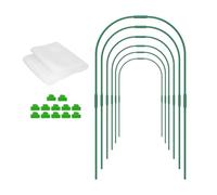 Qianly de Serre, Kit D' de Jardin, Structure Tunnel avec Clips en Acier Au Manganèse pour La Culture de Légumes, Filet Idéal pour Les, avec Filet