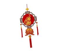 Qianly Décoration du Nouvel an Chinois pour La Maison : Pendentif Porte- à Pompons, Léger et Traditionnel, Idéal pour Une Porte, Fu