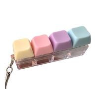 Qianly Dispositif de Clavier Anti-stress, Bouton Mécanique pour Adultes dans N'importe Quel Environnement, 4 Clés