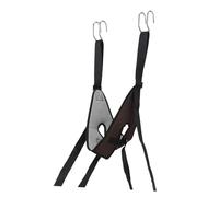 Qianly Dispositif de Traction Cervicale Ajustable, Bande de Cervicale, étirement Du Cou Portable, Matériau Doux et Respirant, avec Crochet Suspendu