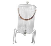 Qianly Distributeur de Boissons avec Robinet Pratique, Récipient Portable avec Poignée et Fermeture Hermétique, Carafe de Réfrigérateur, Multifonctionnel Pou, Dome and L