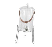 Qianly Distributeur de Boissons avec Robinet Pratique, Récipient Portable avec Poignée et Fermeture Hermétique, Carafe de Réfrigérateur, Multifonctionnel Pou, Dome and S