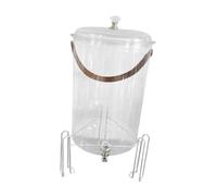 Qianly Distributeur de Boissons avec Robinet Pratique, Récipient Portable avec Poignée et Fermeture Hermétique, Carafe de Réfrigérateur, Multifonctionnel Pou, Dôme et Xl