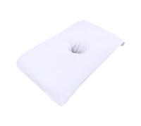 Qianly Drap de Massage, Serviette de Table de Massage, Housse Polaire avec Découpe pour Le Visage, Lavable, Douce pour La Peau et Résistante pour Les Salons, Blanc