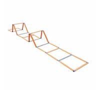 Qianly Échelle D Agilité Échelle de Échelle D Entraînement Haie Pliable Pliage Rapide pour Installer et sans Perte de Temps en Adaptée aux Ateliers de