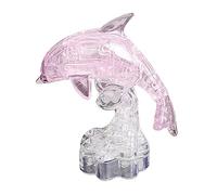 Qianly en Cristal à Monter Soi-même : Tour / / Chaussure à Talon, Rose, 11x7.8cm