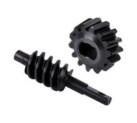 Qianly Engrenage Différentiel RC pour Voiture 1/30 Ensemble d'Axe Vis sans Fin Acier Trempé Accessoire Amélioration Remplacement Garage Maintenance Atelier, pour 14t
