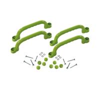 Qianly Ensemble de 4 Poignées pour Structure D'escalade Aux Bords Lisses, Accessoires de Jeu pour pour Enfants, Vert Clair