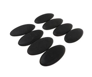 Qianly Ensemble de Massage et de avec 8 Pierres énergétiques Volcaniques Chaudes et Huile de Massage.