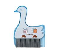 Qianly Ensemble Petit Balai et Pelle à Poussière pour Clavier de Bureau, Balai de Balayage, Brosse de Nettoyage de Table Portable pour Meubles de Voiture de, Bleu