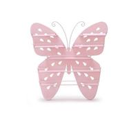 Qianly Étagère en Forme Papillon Unique Support Rangement Papillon Pratique Support Rangement Mural pour Chambre, Salon, Rose