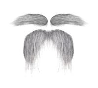 Qianly Fausse Costum Costume Halloween Beard pour anniversaire des opéras, Gris