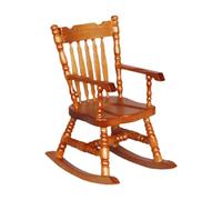 Qianly Fauteuil à Bascule D'extérieur Miniature à L'échelle 1:12, Chaise Haute, Mobilier Miniature pour Gare Ou Jardin Féerique.