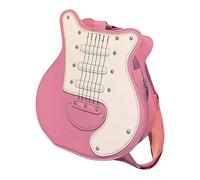 Qianly Femmes Guitare en Forme de Sac à bandoulière Unique Lady Bag pour la Plage Dating Party Shopping, Rose