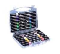 Qianly Feutres à Paillettes à Double Pointe, pour Loisirs Créatifs, Coloriages, Dessins et Loisirs Créatifs (filles, Adultes, Enfants, Pâques, Femmes), 12 Bâtons