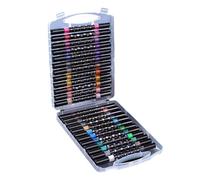 Qianly Feutres à Paillettes à Double Pointe, pour Loisirs Créatifs, Coloriages, Dessins et Loisirs Créatifs (filles, Adultes, Enfants, Pâques, Femmes), 24 Bâtons