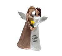 Qianly Figurine D'ange Artisanale, Adorable Sculpture Décorative D'art Nordique à Collectionner, Idéale pour Décorer Une étagère, Une Table Ou Un Bur