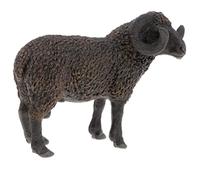 Qianly Figurine d'animal de La Ferme Mouton Noir, Jouet Cadeau pour Enfants