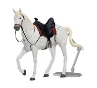 Qianly Figurine de Cheval Modèle Animal Réaliste Maquette de Diorama Statue Décorative à Fabrication Précise Convenable pour Décoration de Bureau et, Blanc