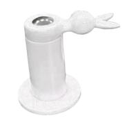 Qianly Fixateur de Couvercle de Toilette, Accessoires de Salle de Bains, Crochets Anti- Portables pour La Maison, Crochet de Siège de Toilette, Blanc