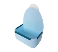 Qianly Gamelle à Foin pour Petits Animaux avec Support en Herbe pour et Chinchillas, Bleu