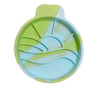 Qianly Gamelle Anti-glouton Distributeur de Croquettes Bol de Pliable Écuelle pour Chiot Plat pour Chaton en Silicone Flexible Résistant Aux Taches AP, Style C