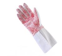 Qianly Gant d'Escrime Gants d'Activité Gants de Compétition Gants de Protection avec Paume Antidérapante et Poignet Étendu Textile Respirant et Convient à Assauts Sportifs, L, Main Droite