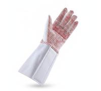 Qianly Gant d'Escrime Gants d'Activité Gants de Compétition Gants de Protection avec Paume Antidérapante et Poignet Étendu Textile Respirant et Convient à Assauts Sportifs, S, Main Gauche