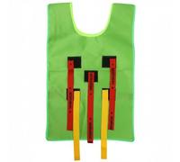 Qianly Gilet à Tirer la Queue Adhésif Gilet Attrape-Queue Tissu Oxford Jeu Lancer Attraper pour Maternelle, Green, Adult