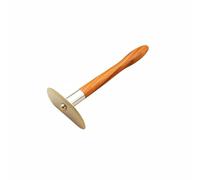 Qianly Grattoir Taiji Soin Personnel Grattoir à Long Manche Robuste Outil Raclage, Planche De Gua Sha Tai Chi En Bois De Poirier Rouge Et Laiton Version Courte + Huile Essentielle + Carte D Acupoints