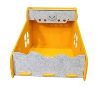 Qianly Griffoir en Feutre pour, Protège-Meubles, Coussin de Canapé, Idéal pour Dormir, Jouer, Se Reposer et Plus Encore, Orange