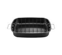 Qianly Grille de Cuisson pour Plat à Rôtir, 17 X 14 Pouces avec Poignées