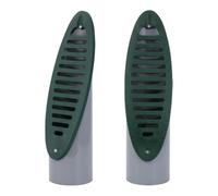 Qianly Grille de Drainage En 2 Pièces avec Angle, Caniveaux de Jardin, Drain, Raccord de 4 Pouces pour Usage Extérieur