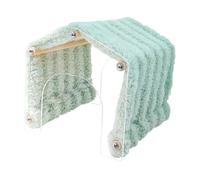 Qianly Guinée de Petite Maison de Peau d'animaux, Ouverture, Pas de Fond Acrylique Chauffant Facile D'accès à L'accès du Hérisson Accessoir, Vert