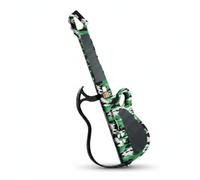 Qianly Guitare Électronique Pliable Guitare Intelligente Écran Numérique Barre Lumineuse, Vert Camouflage