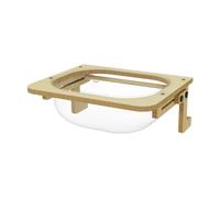 Qianly Hamac de fenêtre pour Chat Capsule Spatiale Lit pour Chat Centre d'activités Meubles Robustes pour Animaux de Compagnie Lit Suspendu Nid de Couchage