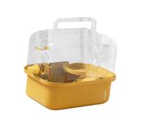 Qianly Hamster Cage Exercice Jouant la Maison avec Un Petit Nombre Multifonction à Cage Animale pour Animaux pour Lapins gerbilles Souris, Jaune