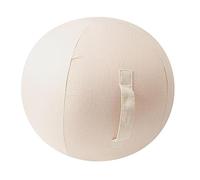 Qianly Housse de Balle de Yoga Housse de Balle d'équilibre avec poignée Housse de Balle d'exercice légère Anti-éclatement Protecteur de Chaise de Balle Assis, Beige 75cm