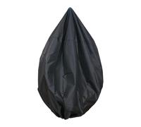 Qianly Housse pour Fauteuil Œuf Bâche pour Chaise Balançoire Protection de Jardin Housse D'Extérieur En Tissu Oxford avec Cordon de Serrage pour Garder La Ch, Noir Diamètre 147cm
