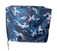 Qianly Housse pour Moteur Hors-Bord Marin en Tissu Oxford Résistant à l'eau et Aux, de Type Auvent avec Cordon de Serrage Inférieur Ajustable, Idéale, Ocean Camo, Moteur 2-5 HP