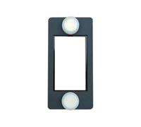 Qianly Hygromètre Support pour Thermomètre Monture de Terrarium Support Magnétique Accessoire en PP Léger pour D'Enclos Adapté à L'Élevage de L, Noir