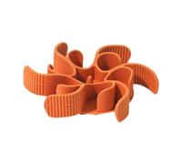 Qianly Insert de mangeoire Lent en Spirale, Insert de Bol à Chiens, Tapis de Nourriture pour Animaux de Compagnie, Tapis de léchage en Silicone pour Chiens, Orange