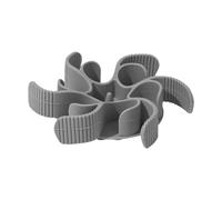 Qianly Insert de mangeoire Lent en Spirale, Insert de Bol à Chiens, Tapis de Nourriture pour Animaux de Compagnie, Tapis de léchage en Silicone pour Chiens, Gris