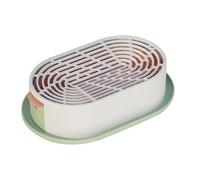 Qianly Jardinière pour Herbe à Chat avec Plateau de Germination et Fonctions Hydroponiques, Vert et Rose