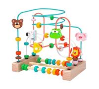 Qianly Jeu de Labyrinthe de Perles pour Le Développement Des Compétences et La Coordination avec Des Formes Animales, Animal