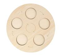 Qianly Jeu de Puzzle En Bois, Cadeau de Noël Idéal pour Les Enfants de 3 à 6 Ans. Jeu Interactif pour Les Tout-petits, cinq grille
